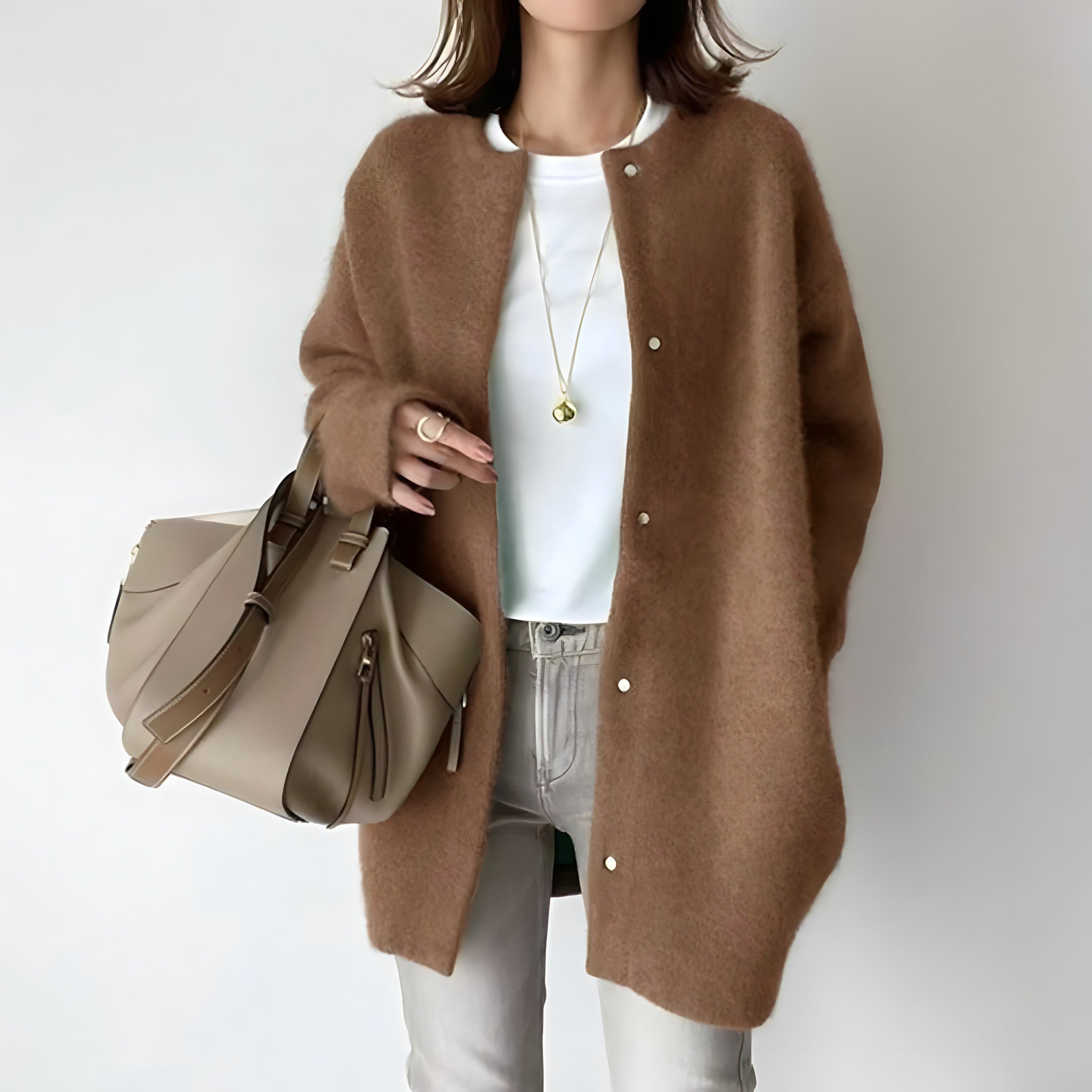 Strickjacke mit Knopfleiste